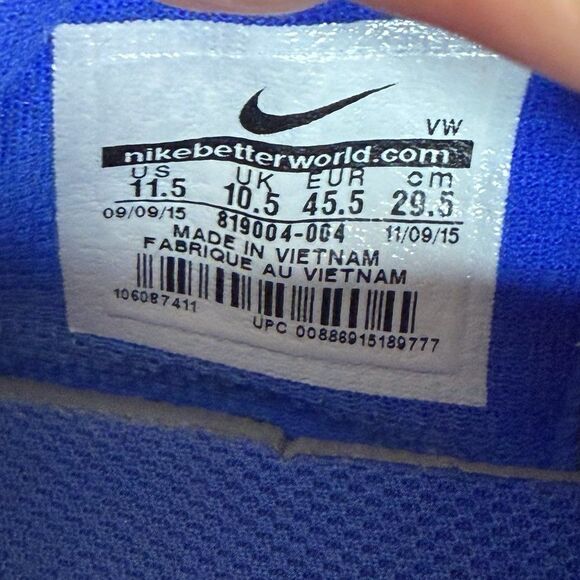 Nike Air Max Full Ride TR 1.5 training shoes size 11.5 mens 819004-004 grey blue - Picture 7 of 7